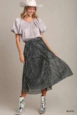 Glimmer Midi Skirt